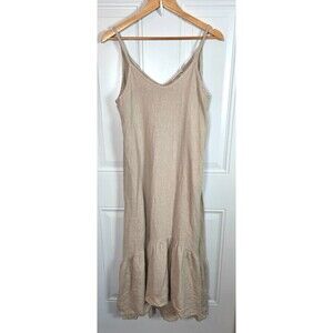 Terzo Millennio Linen Midi Dress Size S